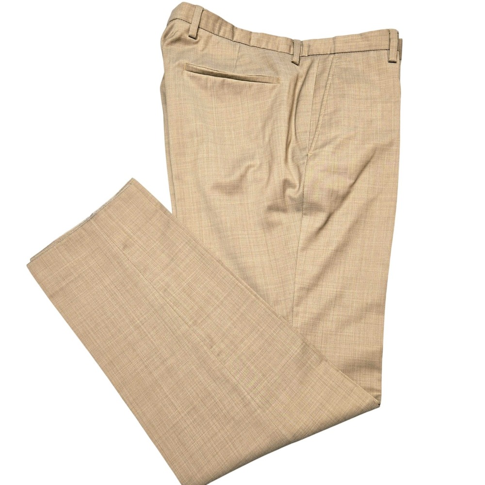 Club Of‎ Gents Suit Pants Mens 34x32 EU 50 Beige Check Viscose Germany